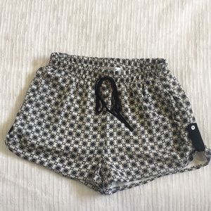 Black and white pattern shorts